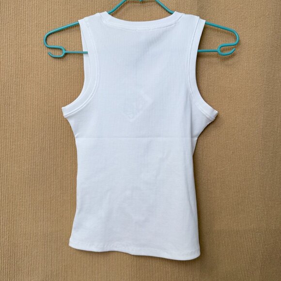 LOEWE Classic White Sleeveless Tank Top, Women's, Size S - Picture 7 of 7